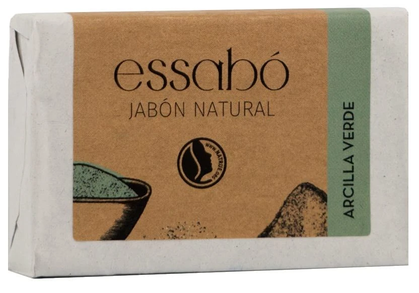 Jabón Natural De Arcilla Verde · Essabó · 100 Gramos