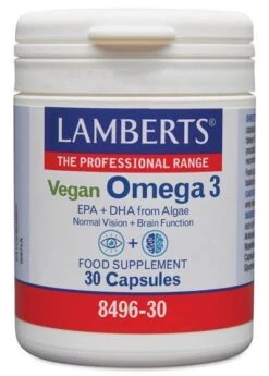 Omega 3 Vegan · Lamberts · 30 Cápsulas