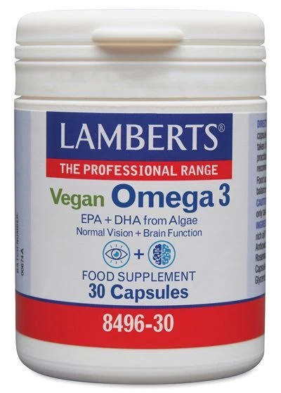 Omega 3 Vegan · Lamberts · 30 Cápsulas