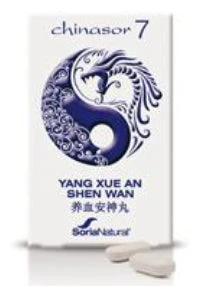 Chinasor 7 YANG XUE AN SHEN WAN · Soria Natural · 30 Comprimidos