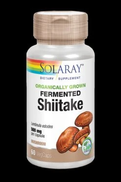 Shiitake Fermentado · Solaray · 60 Cápsulas