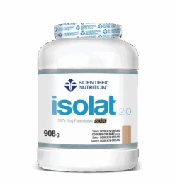 Isolat 2.0 Whey Protein: Sabor Cookies Cream · Scientiffic Nutrition · 908 Gramos
