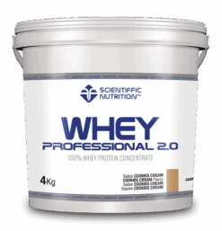 Whey Professional 2.0 Whey Protein: Sabor Cookies Cream · Scientiffic Nutrition · 4 Kg