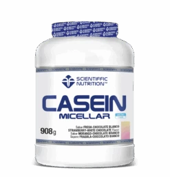 Casein Micellar: Sabor Fresa-Chocolate Blanco · Scientiffic Nutrition · 908 Gramos