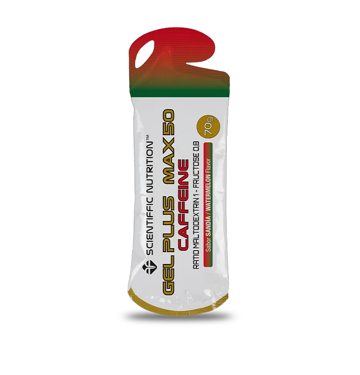 Gel Plus Max 50: Sabor Sandía Con Cafeína · Scientiffic Nutrition · 70 Gramos